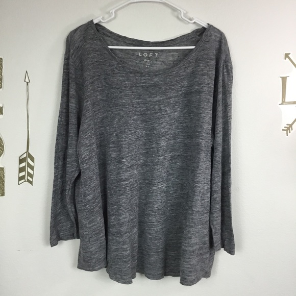 LOFT Tops - ANN TAYLOR LOFT 100% LINEN TOP